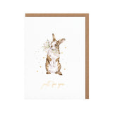 Wrendale Rabbit Small Card " Just for You"