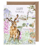 Wrendale Birthday The Wild Garden Hare Single Card