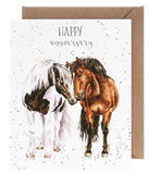 Wrendale Anniversary Close to You Horse Single Card