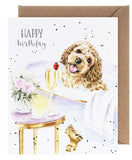 Wrendale Birthday Pampered Pup Dog Single Card