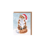 Wrendale Festive Fox Enclosure Card