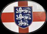 England oval Decal Sticker with the 3 Lions