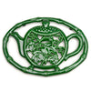 Bamboo Enameled Cast Iron Tea Trivet