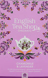 English Tea Shop Organic Chamomile & Lavender 20 Tea Bag Sachet