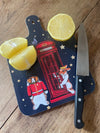 Peckish Goose UK London Iconic Phone Box Mini Chopping Board