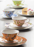 Aynsley Cottage Garden set of 4 Teacup & Saucer