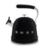 Smeg Black Stovetop Whistling Kettle 2.3L