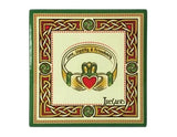Claddagh Ring Ceramic Coaster