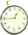 Decoration- 10cm Clock Round Metal Decoration