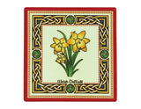 Welsh Daffodil Ceramic Coaster