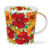 Dunoon Cairngorm Flower Shower Red Mug