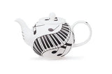 Dunoon Large Teapot Ebony & Ivory