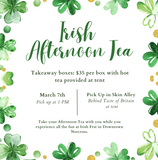 Irish Afternoon Take Away Tea Box (3/7/26) 1PM Skin Alley