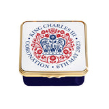 Halcyon Days Coronation Emblem Enamel Box