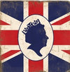 Tumbled Marble Coaster with Queen Elizabeth II