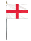 England Flag on Stick 4x6"