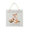 Wrendale Fox Hanging plaque wooden