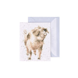 "Truffles & Trotters" Pig Enclosure Card