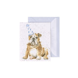 "Smile" Bulldog Enclosure Card