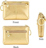 Celtic Leather Coin Purse with RFID Blocking Technology - GOLD