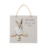 Wrendale Hare Wooden Plaque