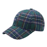 Tartan Baseball Cap - Green Tartan