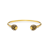 Halcyon Days Agama Torque Bangle in Black & Gold