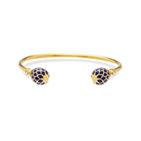 Halcyon Days Agama Torque Bangle in Estate Blue & Gold