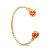 Halcyon Days Agama Torque Bangle in Pink Tourmaline & Gold