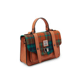 Islander of Scotland Medium Satchel Orange Tartan