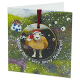 Emma Ball Sheep Bauble Card