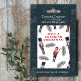 Toasted Crumpet UK Have a Cracking Christmas! (Nutcracker) Set of 6 Christmas Cards