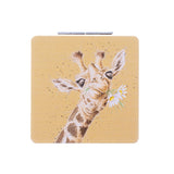 Wrendale 'Flowers' giraffe Compact Mirror