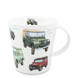Dunoon Cairngorm Shape Classic Cars LandRover Mug 17oz