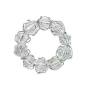 Napkin Ring Crystal Baubble Silver