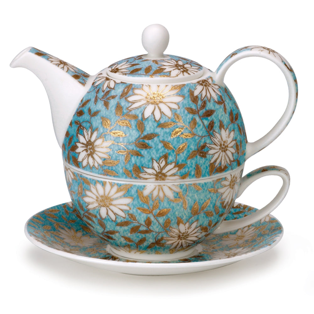 DUNOON Tea for one Teapot Nuovo Teal – Taste Of Britain