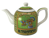 Celtic Peacock Bone China Teapot 2 Cup
