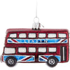 Kurt Adler London Double Decker Union Jack glass Bus