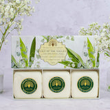 English Lily of the Valley Triple Bar Gift Soap Set 3x100g