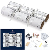 TOM SMITH CHRISTMAS CRACKER SILVER LUXURY TREE 8INCH PACK OF 6