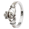 Shanore Celtic Jewelry Sterling Silver Claddagh with CZ ring.