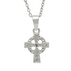 Woods Celtic Silver Plated Cross Pendant