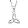 Woods Celtic Jewelry Silver Plated Trinity Pendant
