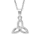 Woods Celtic Jewelry Silver Plated Trinity Pendant