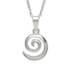 Woods Celtic Silver Plated Spiral Pendant