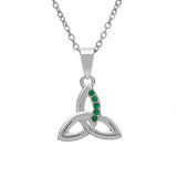 Celtic Jewelry CZ Trinity Pendant