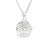 Woods Celtic Silver Plated 6 Trinity Pendant