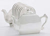 Toast Rack Silver Teapot Shape