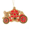 Decoration- Red Crystal Carriage Decoration