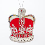 Decoration-Small Imperial Crown Decoration With Pearls & Crystals